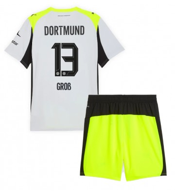 Borussia Dortmund Pascal Gross #13 Replica Away Stadium Kit for Kids 2025-26 Short Sleeve (+ pants)